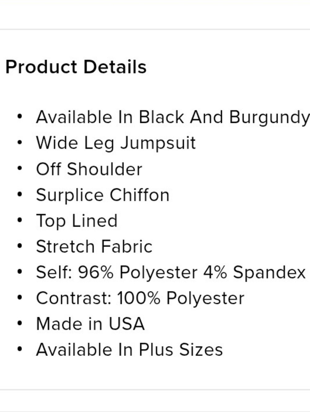 Fashion Nova Burgundy Off-Shoulder Wrap Jumpsuit - Picture 6 of 6